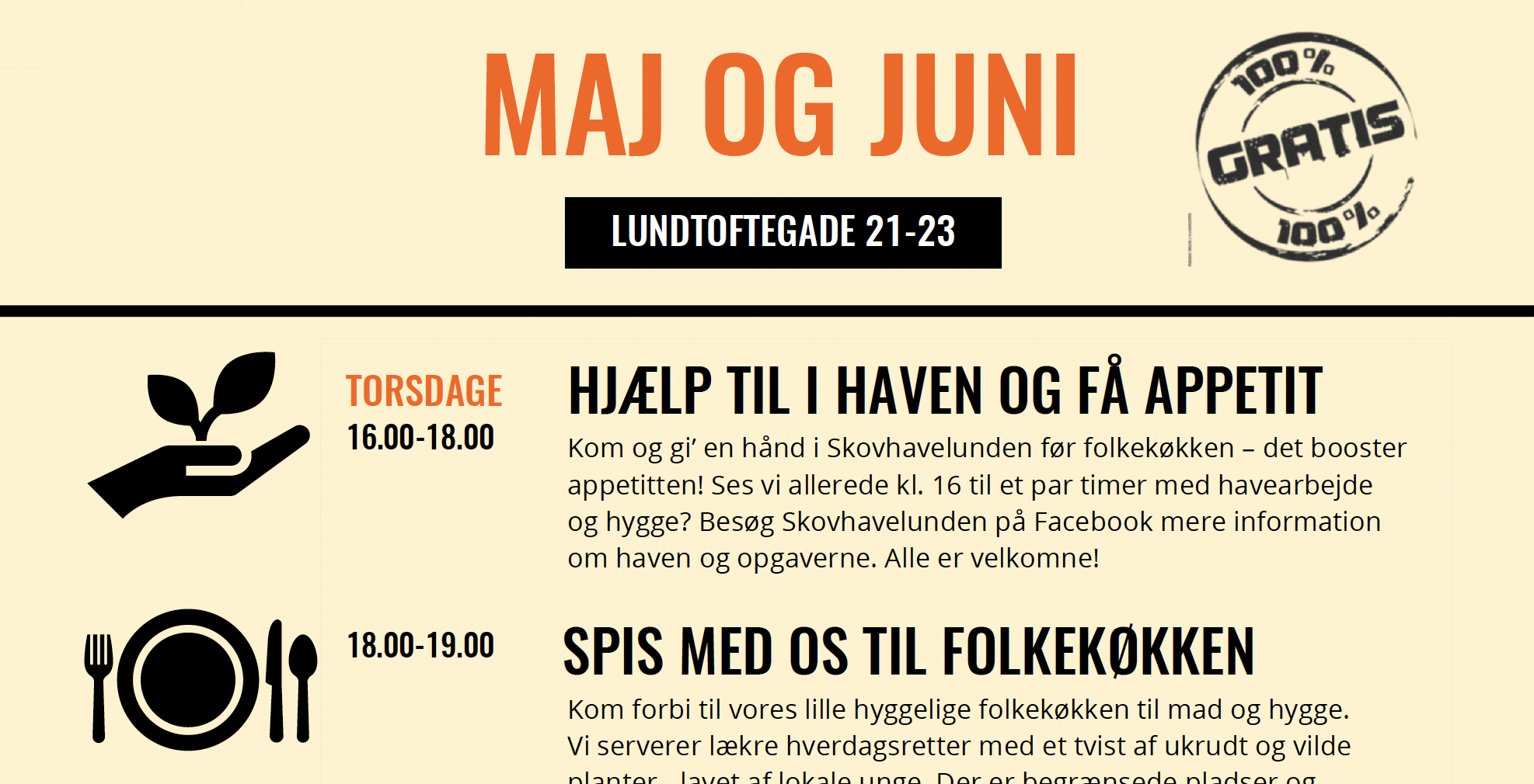 Kulturhusprogram maj og juni 2025
